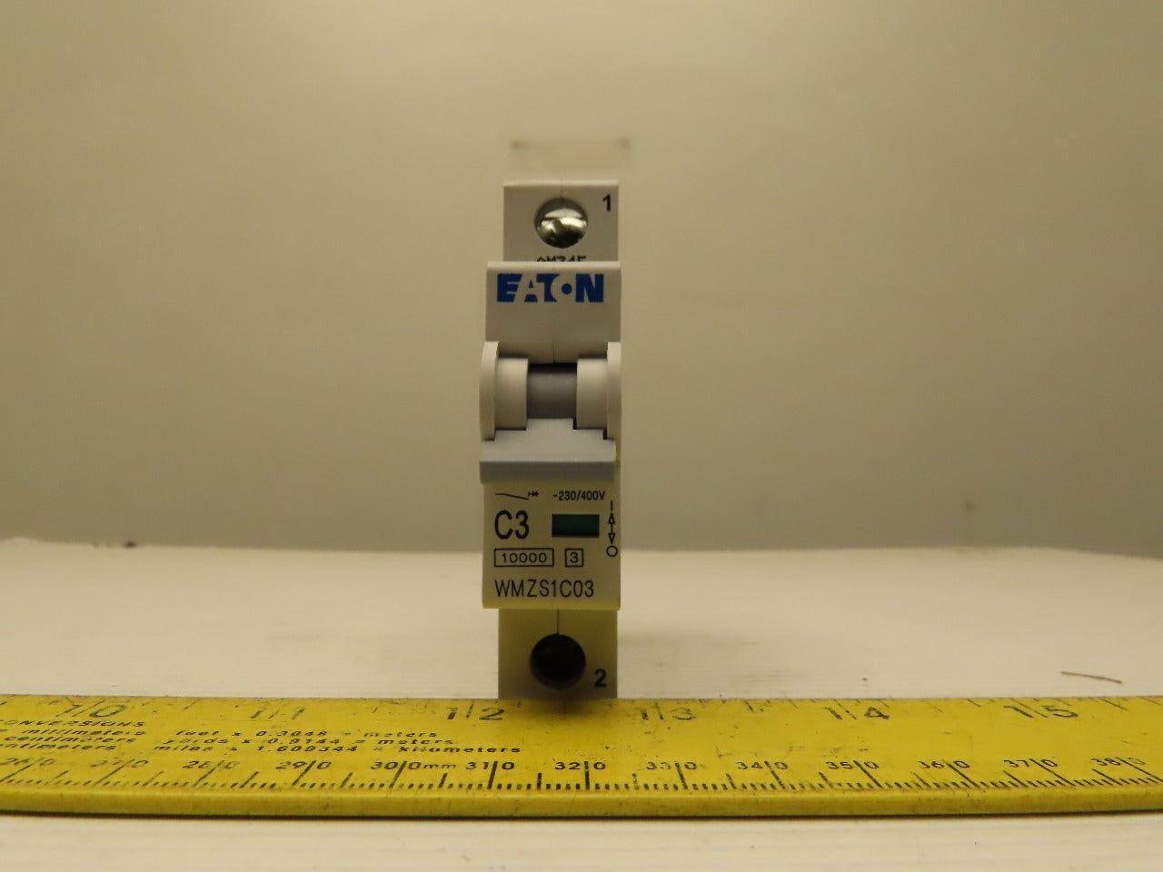 Eaton Cutler Hammer WMZS1C03  3AMP Single Pole Circuit Breaker DIN Rail Mount