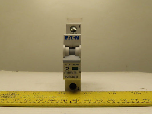 Eaton Cutler Hammer WMZS1C03  3AMP Single Pole Circuit Breaker DIN Rail Mount