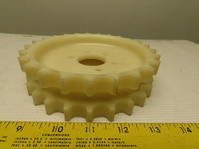 UNI 6" OD x 1-5/8" 25T 2 Row Conveyor Chain Sprocket