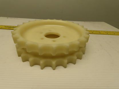UNI 6" OD x 1-5/8" 25T 2 Row Conveyor Chain Sprocket