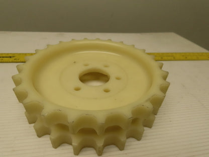 UNI 6" OD x 1-5/8" 25T 2 Row Conveyor Chain Sprocket