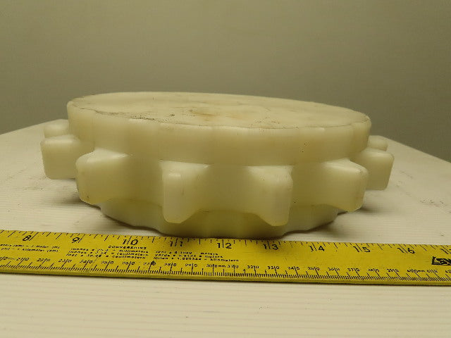 11" OD x 1" Tooth Width 17T Nylon Conveyor Sprocket 1-1/4" Bore