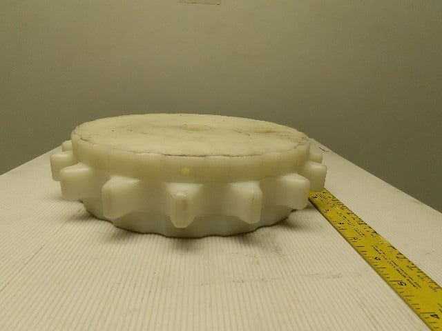 11" OD x 1" Tooth Width 17T Nylon Conveyor Sprocket 1-1/4" Bore