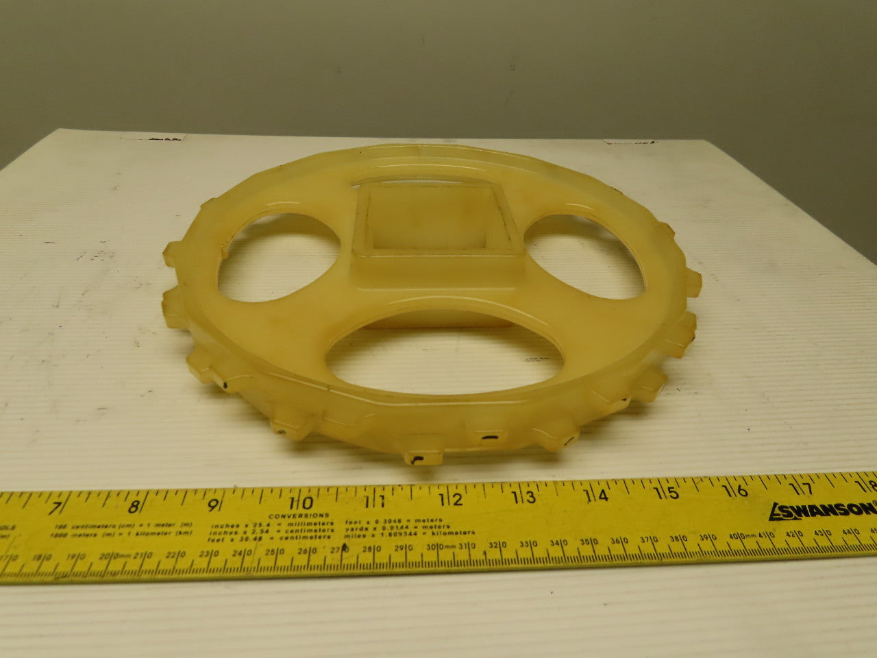 10-1/4" OD x 1" 2 Row Staggered Tooth 32T Conveyor Chain Sprocket 2.5" SB