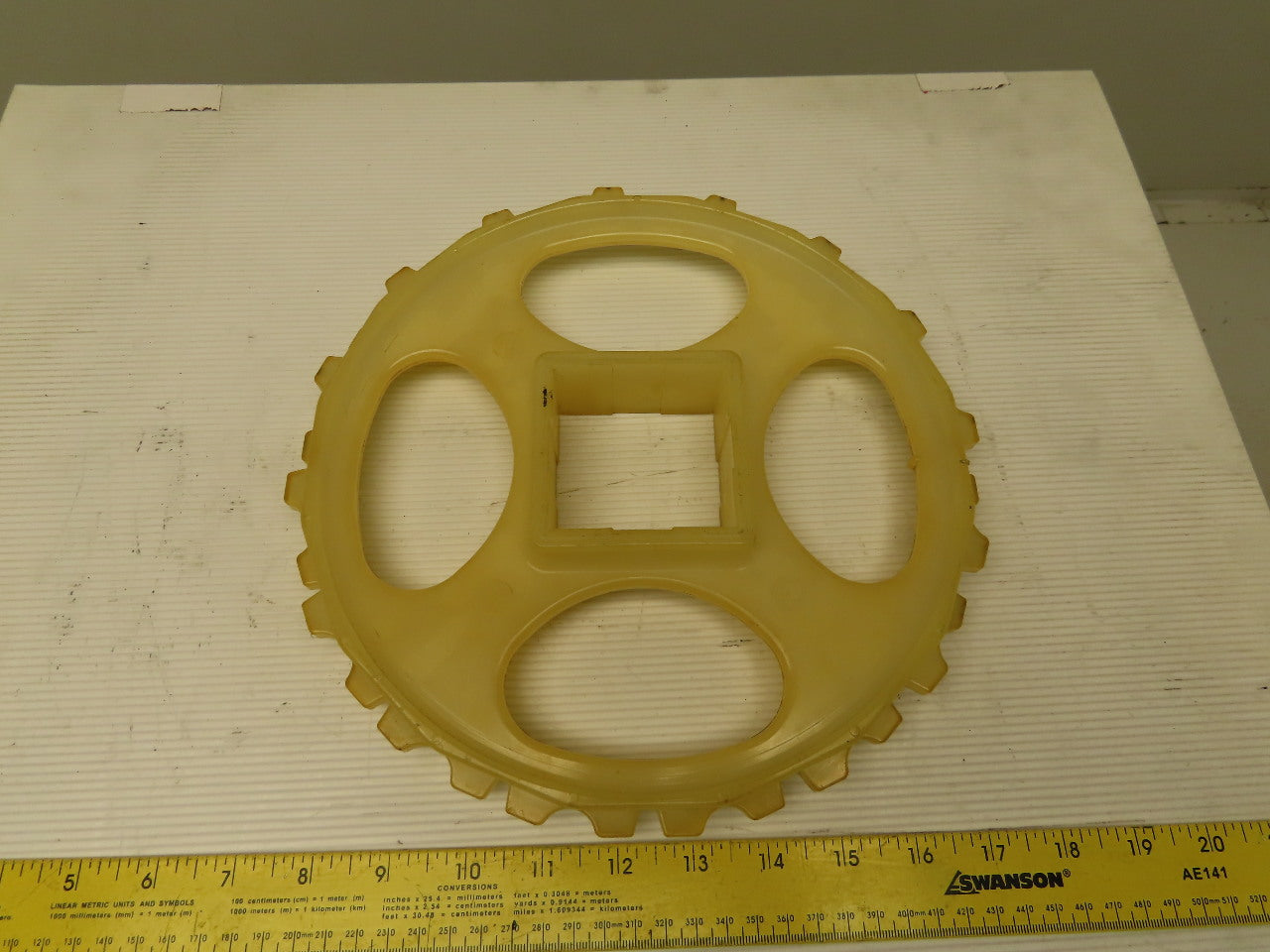 10-1/4" OD x 1" 2 Row Staggered Tooth 32T Conveyor Chain Sprocket 2.5" SB