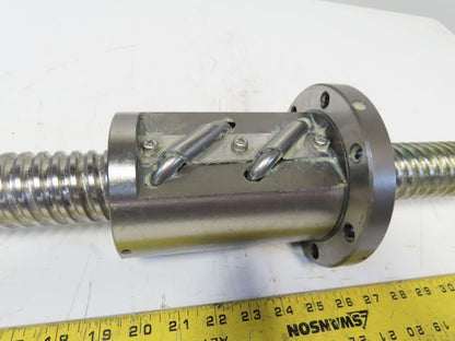 NSK 14HS-0003 W5009-500ZTX-0003 2" Dia 3/8" Pitch Ball nut/Screw Assembly 61"OAL