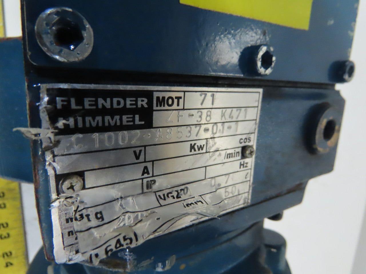 Flender Himmel Mot 71 7.5:1 Ratio 0.37kW 181RPM 50Hz AC Gear Motor
