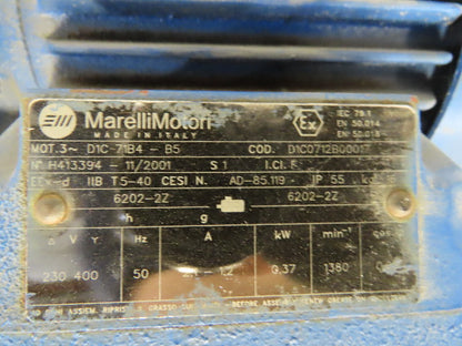 Flender Himmel Mot 71 7.5:1 Ratio 0.37kW 181RPM 50Hz AC Gear Motor