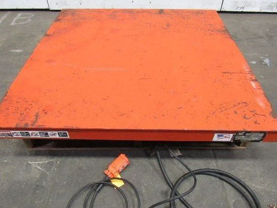 Presto X4W24-20 2000 LB 48"x48" Hydraulic Scissor Lift 7"-43" Height 460V 3Ph