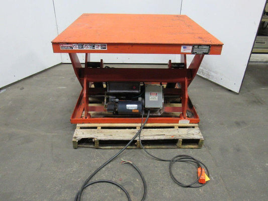 Presto X4W24-20 2000 LB 48"x48" Hydraulic Scissor Lift 7"-43" Height 460V 3Ph