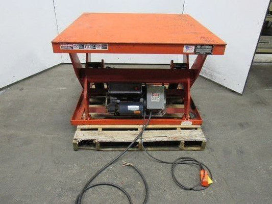 Presto X4W24-20 2000 LB 48"x48" Hydraulic Scissor Lift 7"-43" Height 460V 3Ph