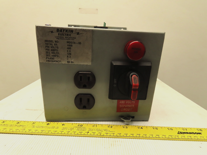 Daykin MDGT-13 Transformer Disconnect 750VA 480HV 120LV