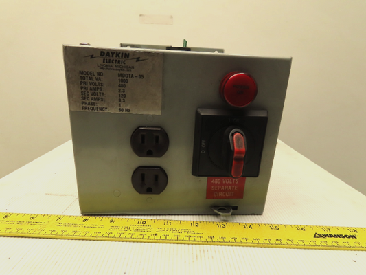 Daykin MDGT-13 Transformer Disconnect 750VA 480HV 120LV