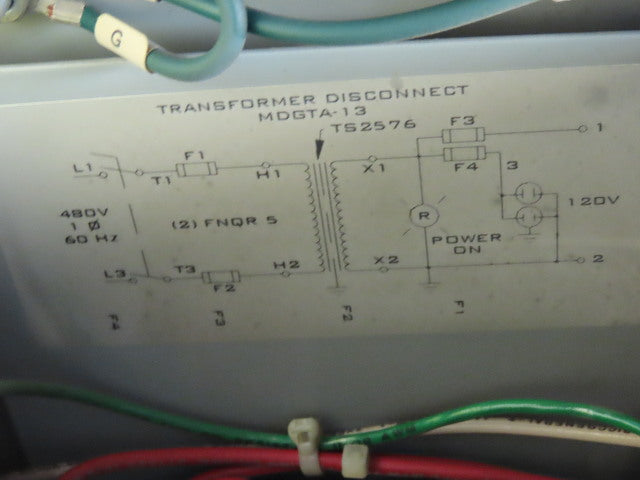 Daykin MDGTA-13 Transformer Disconnect 750VA 480HV 120LV