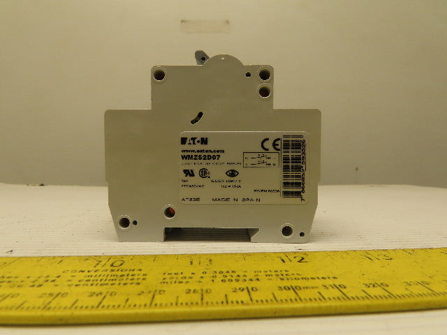 Eaton Cutler Hammer WMZS2D07 7AMP 2Pole Circuit Breaker DIN Rail Mount