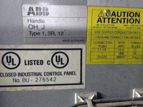 Daykin GPFB-03 Enclosed Transformer Disconnect 1500VA 480V Pri 120V Sec 1PH