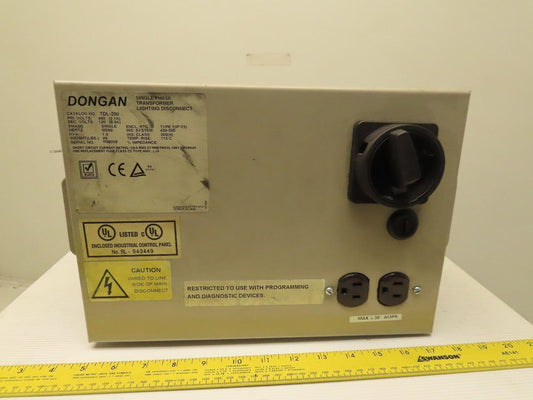 Dongan TDL-200 Enclosed Transformer Disconnect 1KVA 480V Pri 120V Sec 1PH