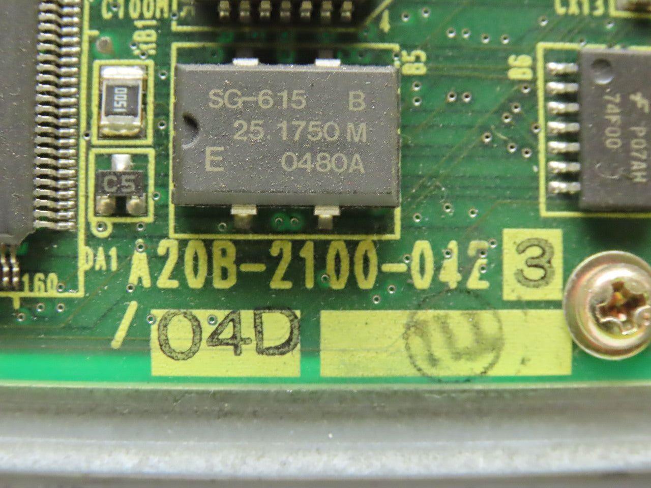 Fanuc A20B-2100-0423/04D Circuit Board