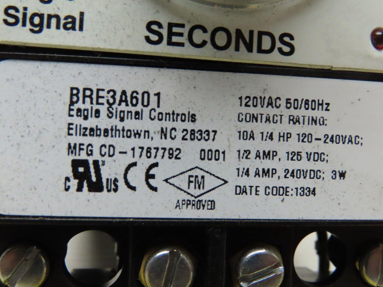 Eagle Signal BRE3A601 Relay Timer 120 Volt 0-15 seconds