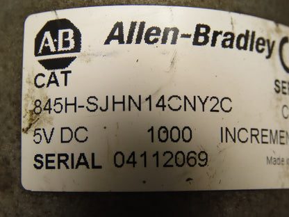 Allen Bradley 845H-SJHN14CNY2C Ser C 1000 Incremental Encoder 5VDC
