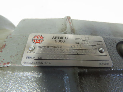 Browning 0cbn20202SB622MT1803 Inline Gear Motor 22:1 Ratio 208-230/460V 3Ph