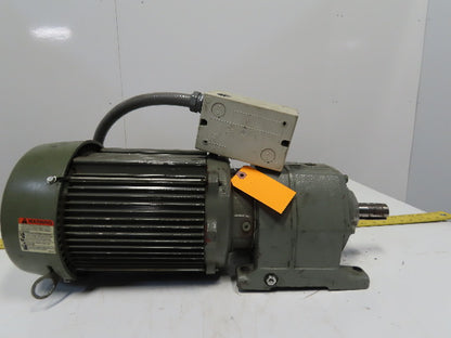 Browning 0cbn20202SB622MT1803 Inline Gear Motor 22:1 Ratio 208-230/460V 3Ph