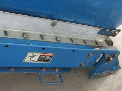 Versa 73" Long  8" Cleated Slide Bed Incline Belt Conveyor 230/460V 3 Ph 32FPM