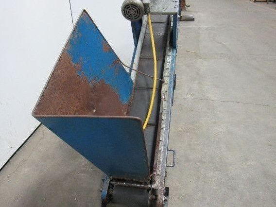 Versa 73" Long  8" Cleated Slide Bed Incline Belt Conveyor 230/460V 3 Ph 32FPM