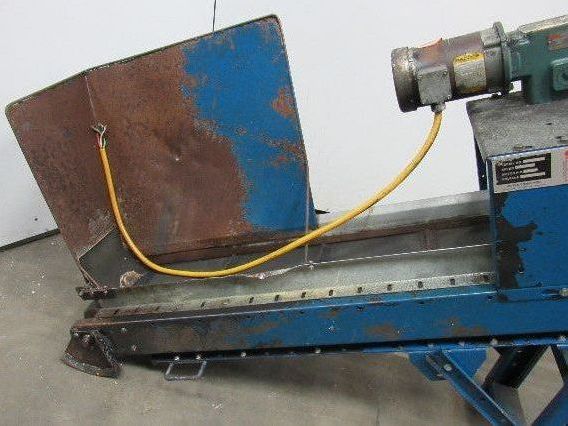 Versa 73" Long  8" Cleated Slide Bed Incline Belt Conveyor 230/460V 3 Ph 32FPM