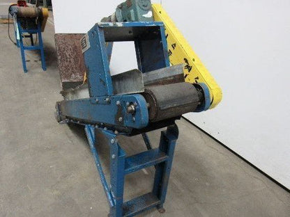 Versa 73" Long  8" Cleated Slide Bed Incline Belt Conveyor 230/460V 3 Ph 32FPM
