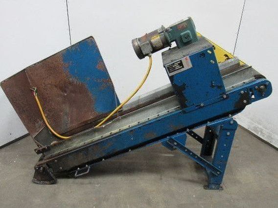 Versa 73" Long  8" Cleated Slide Bed Incline Belt Conveyor 230/460V 3 Ph 32FPM
