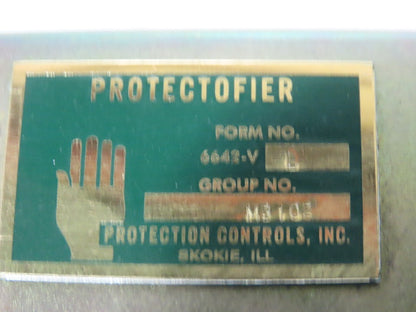 Protection Controls 6642-VL M3102 Single Burner Combustion Safeguard