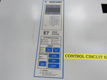 Yaskawa E7LVB052G VFD Drive Bypass Assembly 51KVA 380-480V In 0-480V Out 50/60HZ