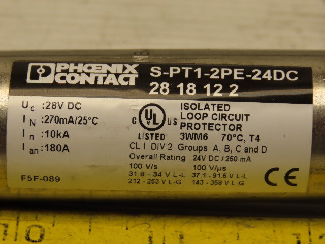 Phoenix Contact S-PT1-2PE-24DC  Pipetrab Surge Suppessor