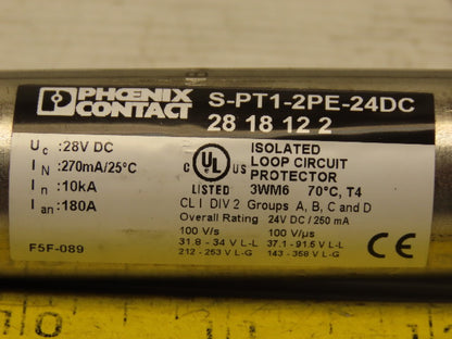 Phoenix Contact S-PT1-2PE-24DC  Pipetrab Surge Suppessor