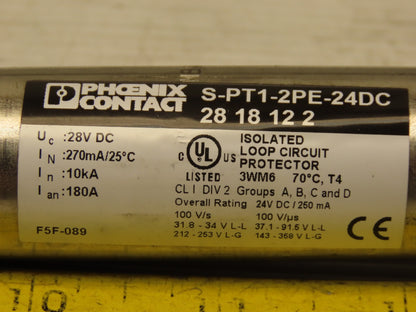 Phoenix Contact S-PT1-2PE-24DC  Pipetrab Surge Suppessor