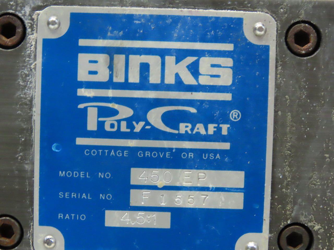 Binks Model 450EP Poly Craft Liquid Pump.5:1 Ratio