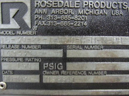 Rosedale 16-30-2F-1-150-C-B-NPB Steel Vessel 2 Pot Filter Strainer Basket 150PSI