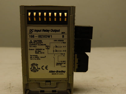 Allen Bradley 198-IB2XOW1/B IB2X0W1 DC Relay Output