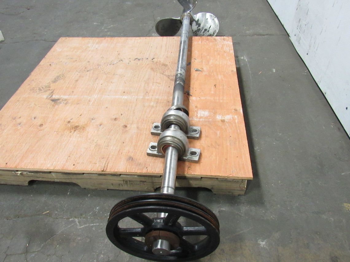 18" Steel 3 Blade Impeller Mixer W/1-15/16" Stainless Steel Shaft 72" OAL