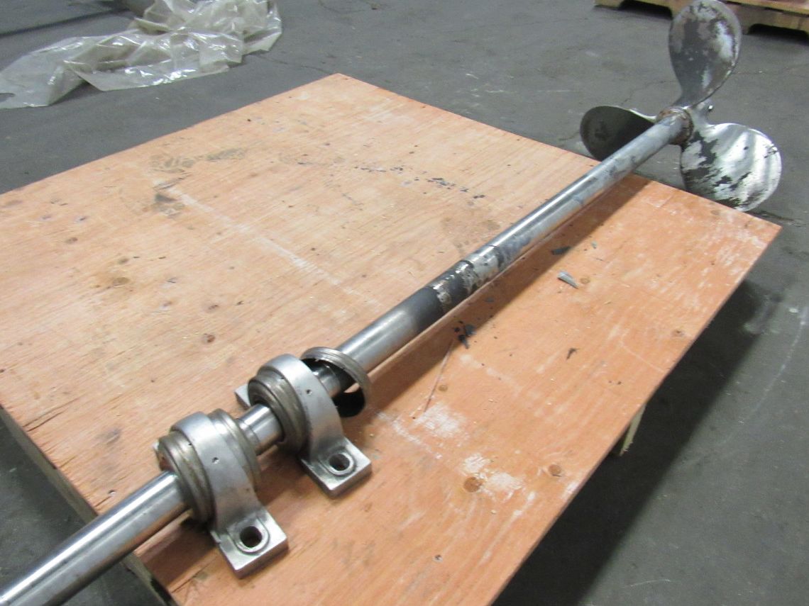 18" Steel 3 Blade Impeller Mixer W/1-15/16" Stainless Steel Shaft 72" OAL