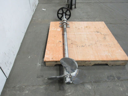 18" Steel 3 Blade Impeller Mixer W/1-15/16" Stainless Steel Shaft 72" OAL