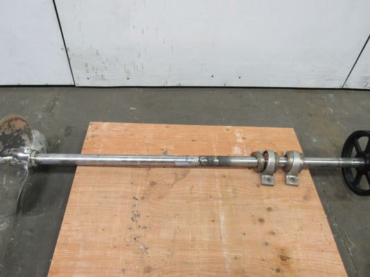 18" Steel 3 Blade Impeller Mixer W/1-15/16" Stainless Steel Shaft 72" OAL