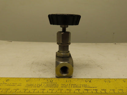 Hoke  2232F4Y Series 2200 Needle Valve 1/4" F NPT 316 Stainless Steel