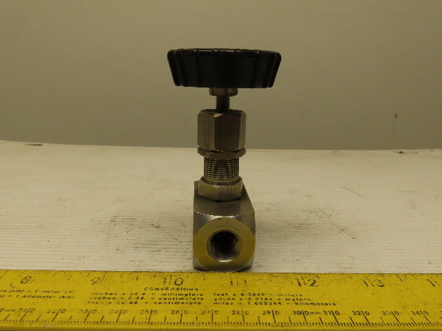 Hoke  2232F4Y Series 2200 Needle Valve 1/4" F NPT 316 Stainless Steel