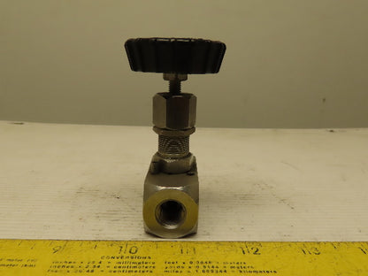 Hoke  2232F4Y Series 2200 Needle Valve 1/4" F NPT 316 Stainless Steel