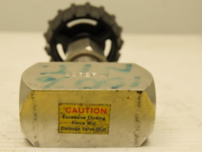 Hoke  2232F4Y Series 2200 Needle Valve 1/4" F NPT 316 Stainless Steel