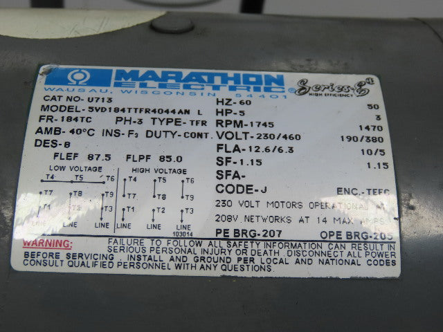 Continental PVR6-6B15-RF-0-1-H Hydraulic Power Unit 30Gal 5Hp 460V 6GPM 1500PSI