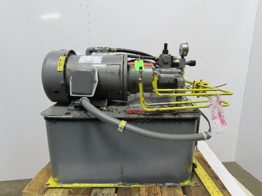 Continental PVR6-6B15-RF-0-1-H Hydraulic Power Unit 30Gal 5Hp 460V 6GPM 1500PSI