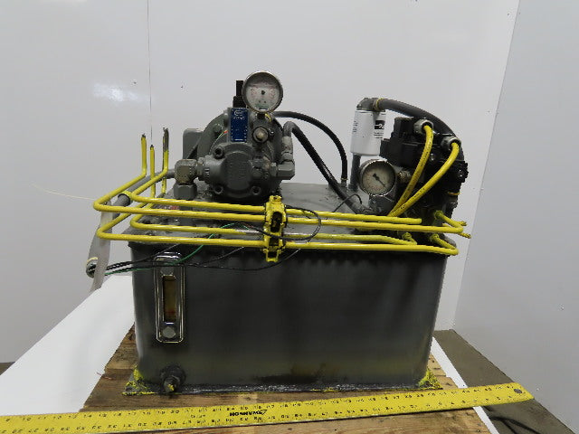 Continental PVR6-6B15-RF-0-1-H Hydraulic Power Unit 30Gal 5Hp 460V 6GPM 1500PSI